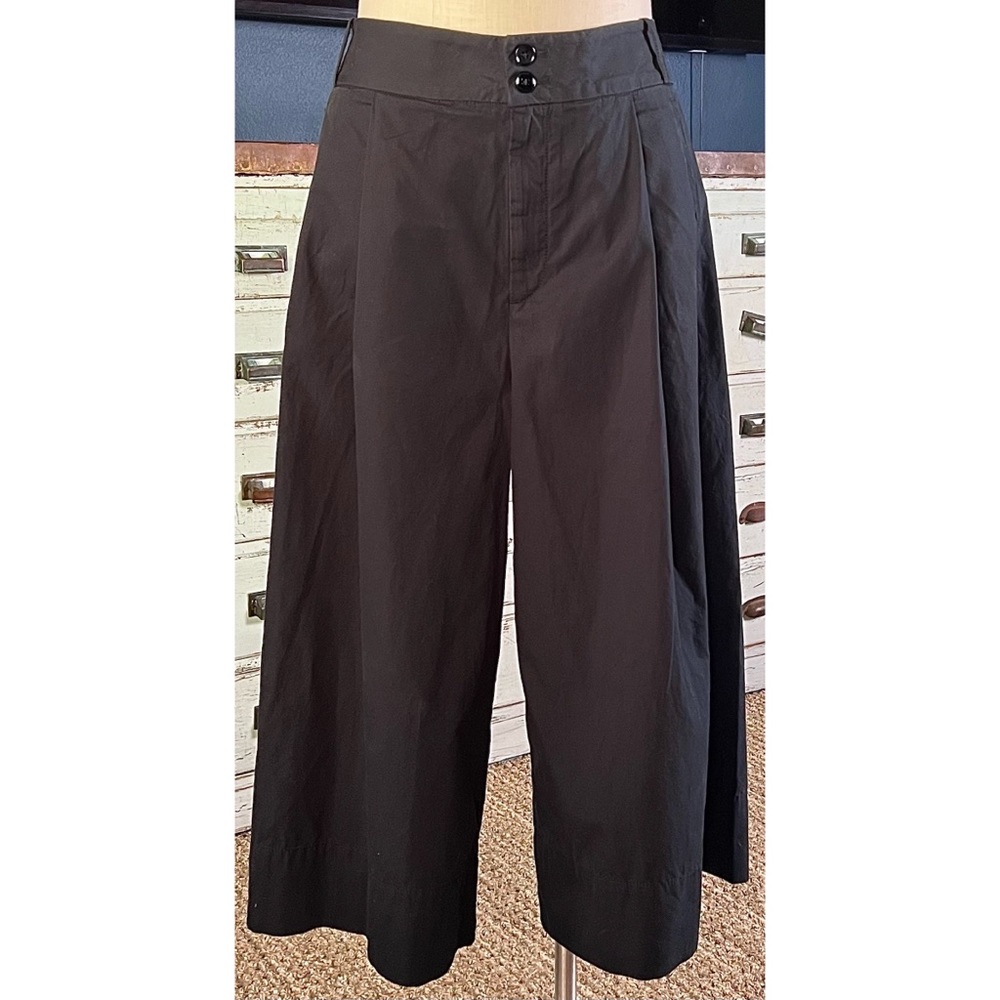 Anthropologie Cropped Wide Leg Trousers 12